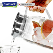 glasslock冷水壶耐高温耐热玻璃水壶家用大容量凉茶壶水杯套装