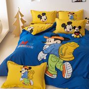 迪士尼全棉儿童卡通，三件套纯棉米老鼠，米奇被套男孩床上用品四件套