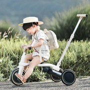 贝易儿童三轮车皇室遛娃手推车可折叠调节便携多用宝宝三轮脚踏车