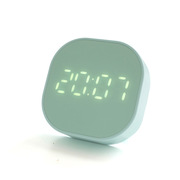 磁吸时钟冰箱贴桌面电子温湿度计闹钟家用专用电子壁挂时钟厨房钟