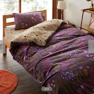 日本原单千家经典全棉绒布配法兰绒，床上用品枕套被套床笠