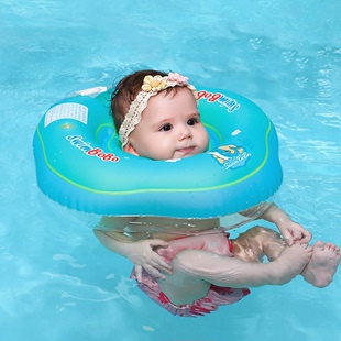 SWIMBOBO婴儿脖圈新生儿洗澡游泳圈项圈宝宝0-12月颈圈小孩幼儿童