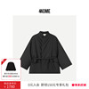 440ME女装 当然是当同款 经典黑色青果领新中式系带短款棉服外套