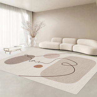客厅地毯现代简约轻奢高级北欧风家用卧室床边地毯茶几毯免洗可擦