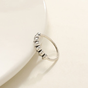 欧美骷髅头戒指ins小众设计感哥特复古个性，食指戒夸张指环