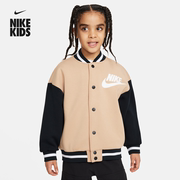 Nike耐克男童幼童运动夹克春季棒球服外套印花休闲HF2460
