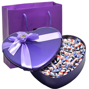 大白兔奶糖心形礼盒原味糖果零食送朋友生日礼物糖果520g