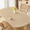 纯色圆弧形餐桌垫弧形台桌垫桌布pvc皮革免洗可擦餐桌布茶几垫子