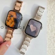 星光色细款不锈钢女款适用于苹果手表applewatch表带iWatch876543