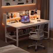 电脑桌台式家用卧室书桌，书架一体带抽屉学生写字桌学习桌办公桌子