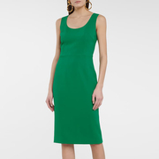 绿色晚礼服2023年会小礼服连衣裙，简单大方平时可穿宴会女装秋