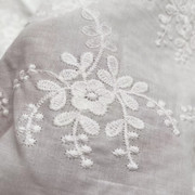白色立体刺绣两边绣花花边棉布连衣裙衬衫服装面料桌布手工装饰布