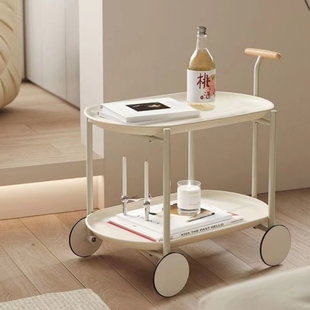 北欧创意沙发边几网红简约ins月球推车可移动现代小户型茶几卧室