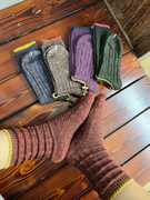 28 堆堆袜女中筒色织棉麻加厚复古秋冬长潮短靴森系文艺设计感