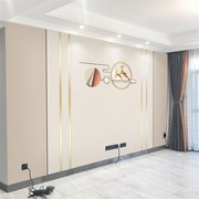 2022电视背景墙贴现代简约金色线条装饰客厅，沙发影视墙布自粘