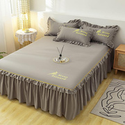 床裙式床罩单件防尘保护套，1.5m1.8米2床笠床单，防滑床套罩全棉