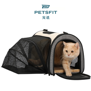 petsfit宠适猫包便携外出大空间猫咪背包太空舱宠物包狗狗手提式