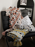 美式波西米亚针织盖毯空调毯办公室午睡披肩毯空调毯民宿装饰毯子