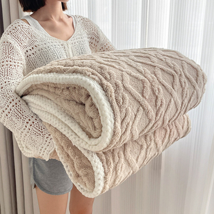 毛毯加厚冬季珊瑚绒被套单件双面绒加绒学生宿舍牛奶绒单人加大床