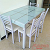 深圳钢化玻璃餐桌椅组合现代简约小户型餐台，长方形饭桌子