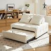 日式奶油风泡芙沙发小户型可伸缩多功能单人折叠沙发床两用