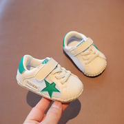 夏季一岁宝宝凉鞋男防滑0-6-12月婴幼儿学步鞋软底，网面婴儿鞋子女