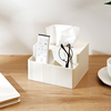 简约纸巾盒家用轻奢抽纸盒，多功能方形桌面收纳盒，遥控器盒加厚塑料