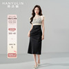 韩语琳法式连衣裙女夏季2024修身显瘦漂亮气质收腰两件套裙子