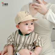 宝宝帽子夏季薄款婴儿男遮阳帽，鸭舌帽防晒帽，太阳帽春秋季婴幼儿