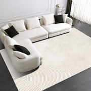 客厅地毯新中式纯色简约米色懒人沙发地毯坐垫卧室全铺床边地垫