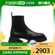 香港直邮jilsander黑色及踝靴子js37061a14-020001