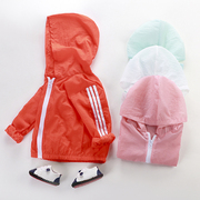 儿童防晒衣男童运动轻薄款，透气空调衫夏季韩版宝宝外套女童防晒服