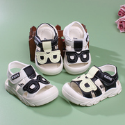 学步鞋6-12个月男女宝宝凉鞋软底婴儿凉鞋男童夏季包头小童沙滩鞋