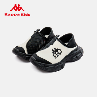 kappakids儿童运动凉鞋女童，2024夏季一脚蹬，软底防滑网面透气
