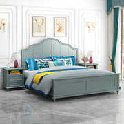 美式轻奢白蜡木储物高箱床主卧床1.5米1.8米气压床全实木双人床