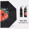 双层黑胶大花伞遮阳小黑伞防晒防紫外线雨伞，女晴雨两用涂层太阳伞