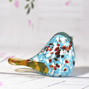 创意琉璃小摆件可爱动物装饰品玻璃小鸟生日礼物，结婚桌面镇纸