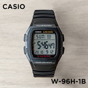 卡西欧手表 CASIO W-96H-1B 户外运动休闲防水男士方块数显电子表