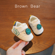 秋冬婴儿棉鞋软底0-6-12月一岁加绒女宝宝鞋子，冬季婴幼儿学步鞋男