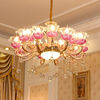欧式水晶吊灯奢华客，餐厅主卧室锌合金简约现代大厅，别墅法式灯具