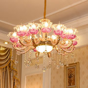 欧式水晶吊灯奢华客餐厅，主卧室锌合金简约现代大厅别墅法式灯具