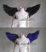 天使翅膀羽毛翅膀，妖精翅膀黑色白色，红色黄色紫色翅膀