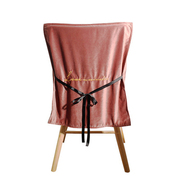 北欧简约布艺防滑餐椅垫四季通用绑带垫子家用加厚坐垫椅背套罩