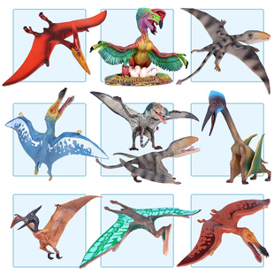 侏罗纪仿真翼龙玩具恐龙模型，无齿翼龙风神古魔实心，儿童男孩玩具