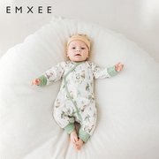 EMXEE 嫚熙婴幼儿连体衣长袖纯棉秋冬新生儿爬服宝宝和式连身衣