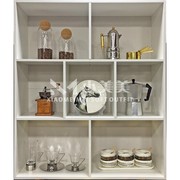 样板间厨房橱柜软装饰品搭配组合咖啡机杯子摆件套装橱柜陈设道具
