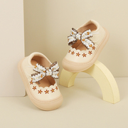女宝宝婴儿学步鞋子春秋季韩版儿童单鞋女童公主鞋软底小童鞋皮鞋