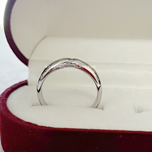 镀18K金10分高碳钻石戒指男 简约光璧内嵌男士小钻戒婚礼仿真道具