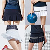 韩国羽毛球服女粉红色短裤，网球乒乓球跑步运动白短裙(白短裙)速干