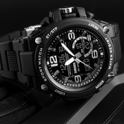 品牌网红同款手表双显运动男表时尚LED电子表户外多功能男士腕表